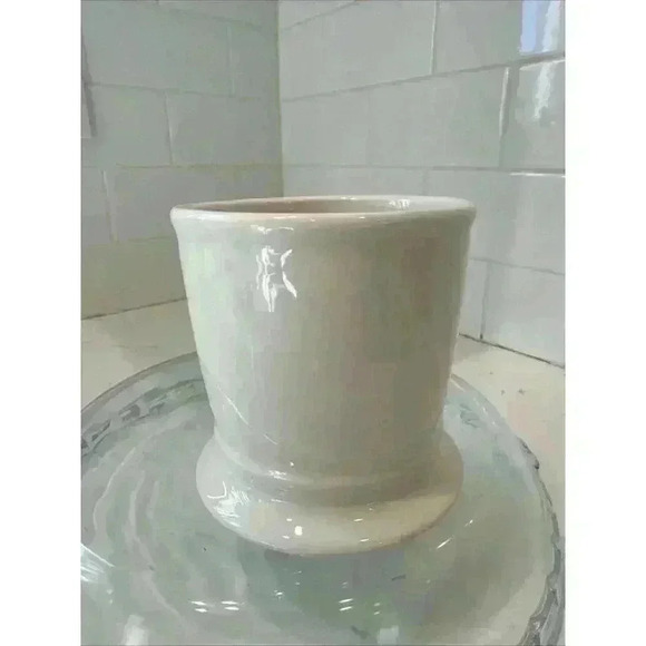 Anthropology Monogram Initial Letter "M” White Black Coffee Mug Cup Tea 16 fl oz - Picture 5 of 9